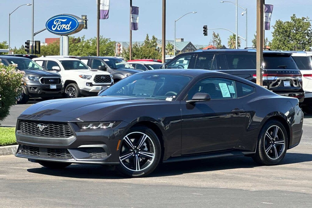 New 2024 Ford Mustang Ecoboost Coupe Dark Matter Gray Metallic For Sale