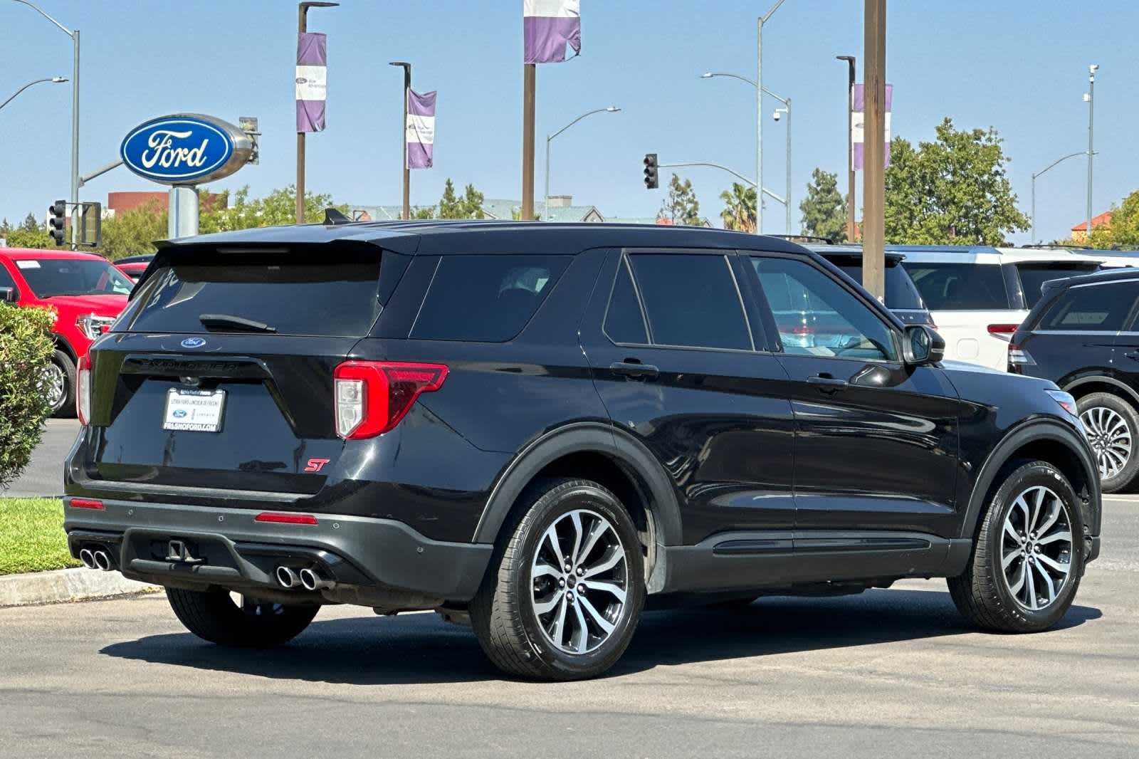 Used 2021 Ford Explorer ST with VIN 1FM5K8GCXMGB21285 for sale in Fresno, CA