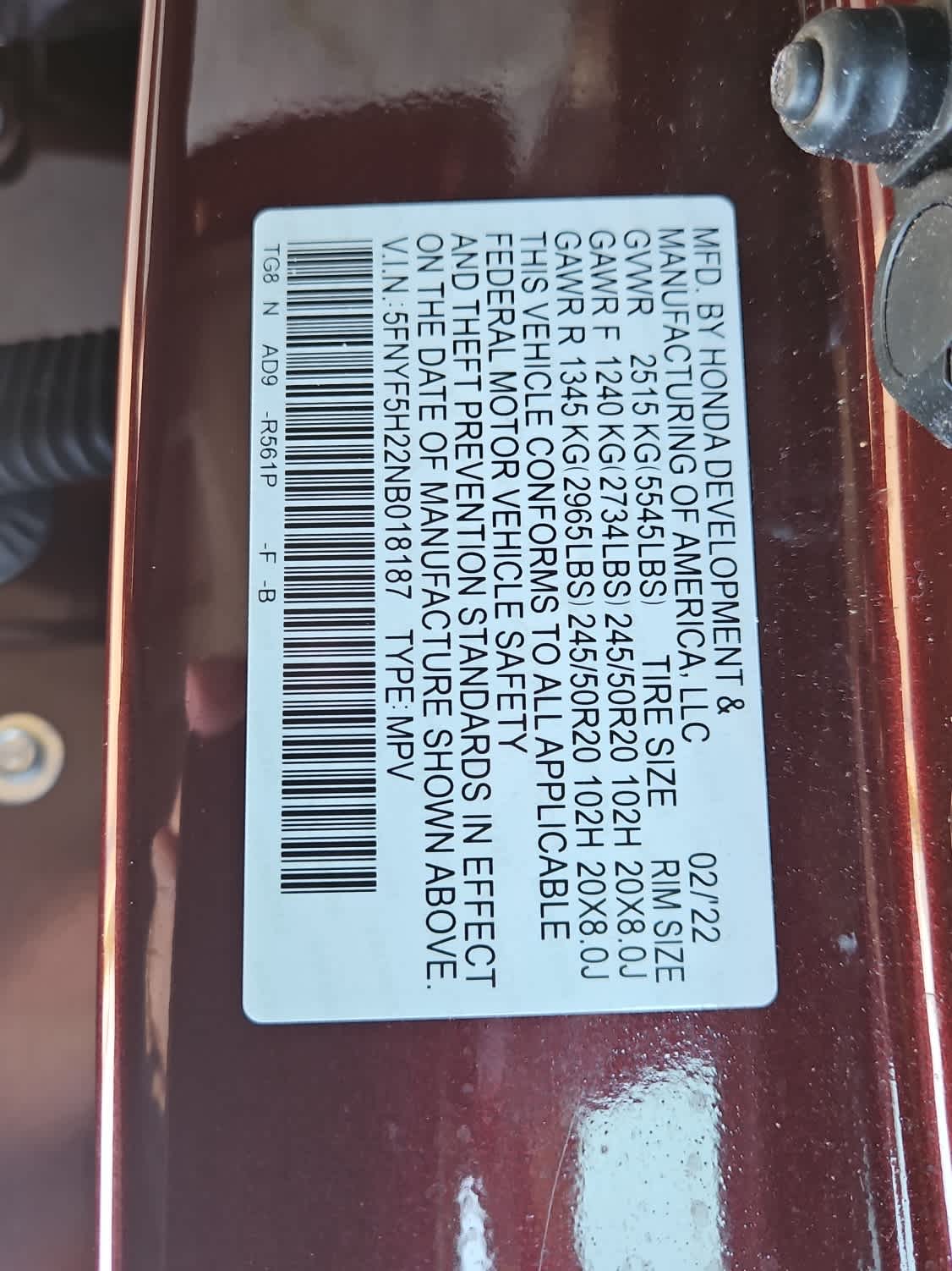 Thumbnail: 2022 Honda Pilot - 21