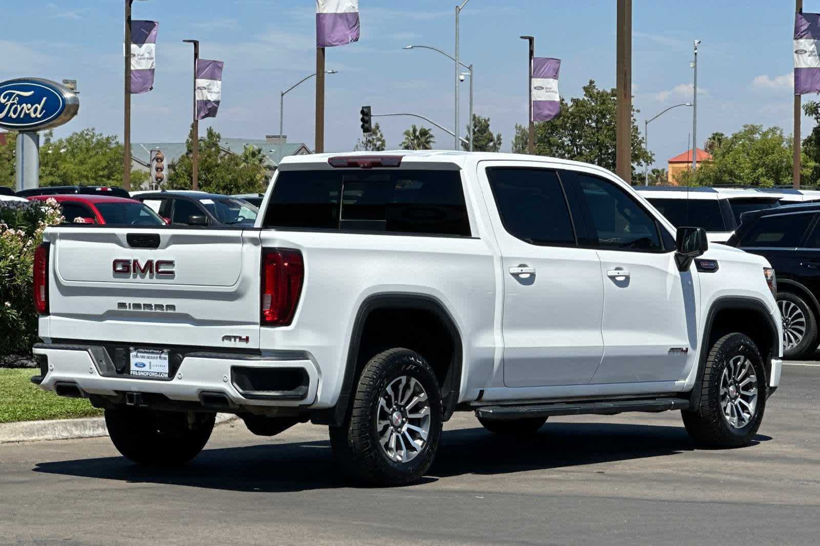 Used 2020 GMC Sierra 1500 AT4 with VIN 3GTP9EEL9LG121145 for sale in Fresno, CA