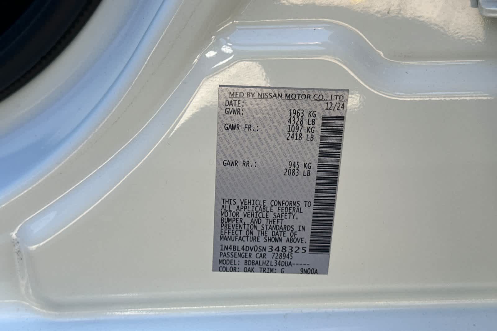 2025 Nissan Altima SV 28