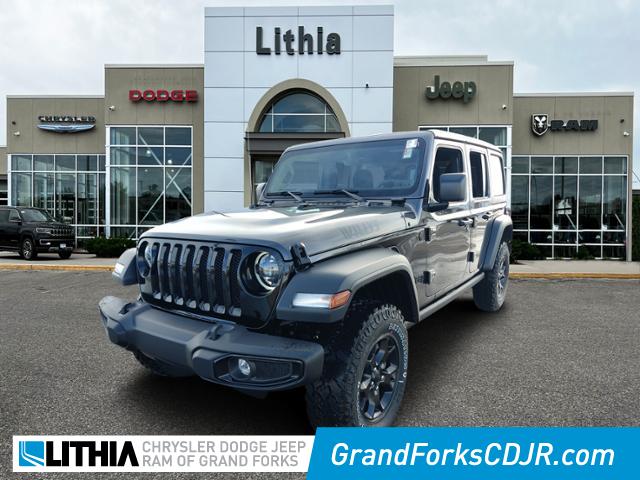 2023 Jeep Wrangler 4-DOOR WILLYS 4X4 Sport Utility Granite Crystal For Sale  in Grand Forks ND | Stock#: PW601844