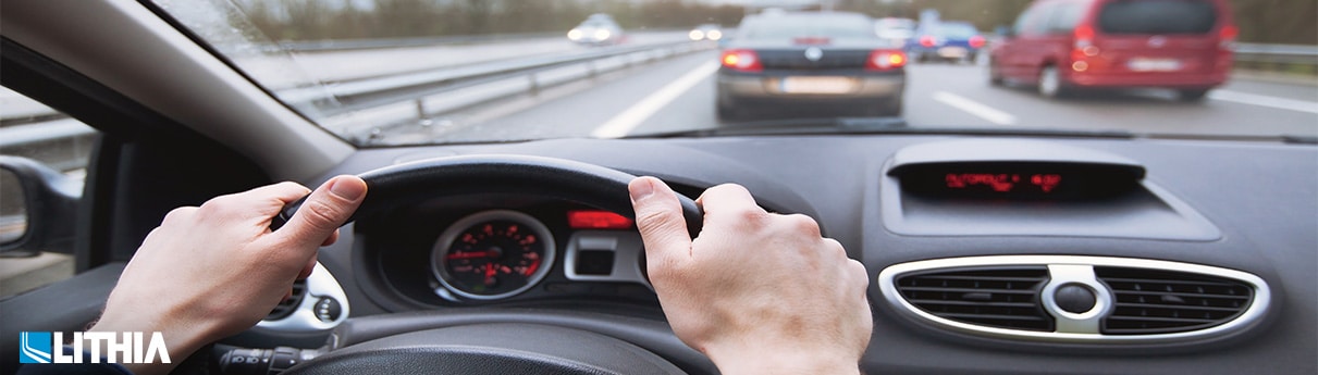 Driver on the freeway