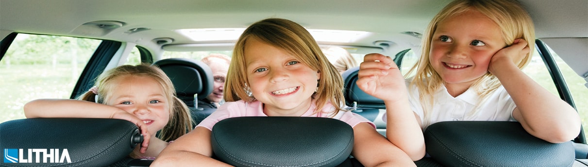 Girls in the back of a car