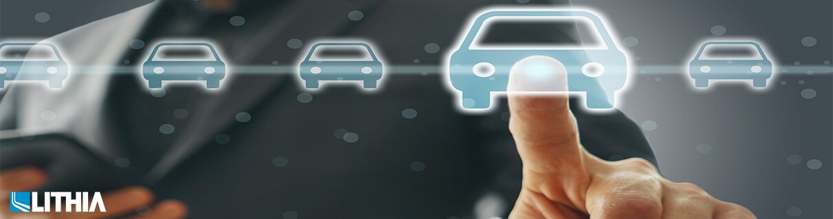 Finger swiping through cars