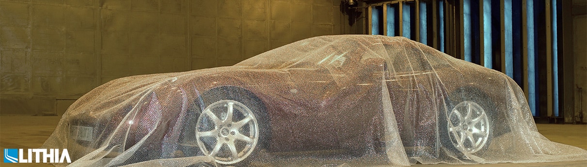 Car wrapped in bubble wrap