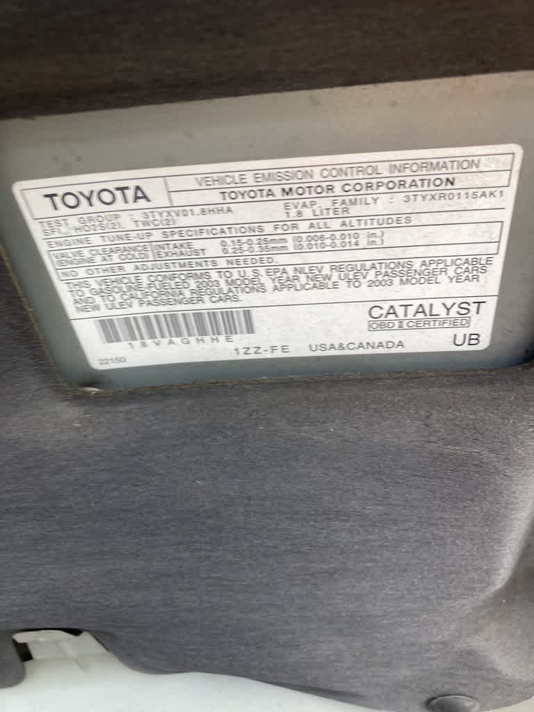 Thumbnail: 2003 Toyota Corolla - 14