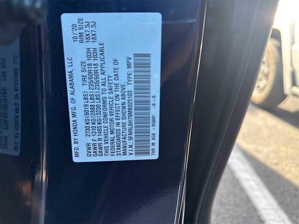 Thumbnail: 2021 Honda Odyssey - 7