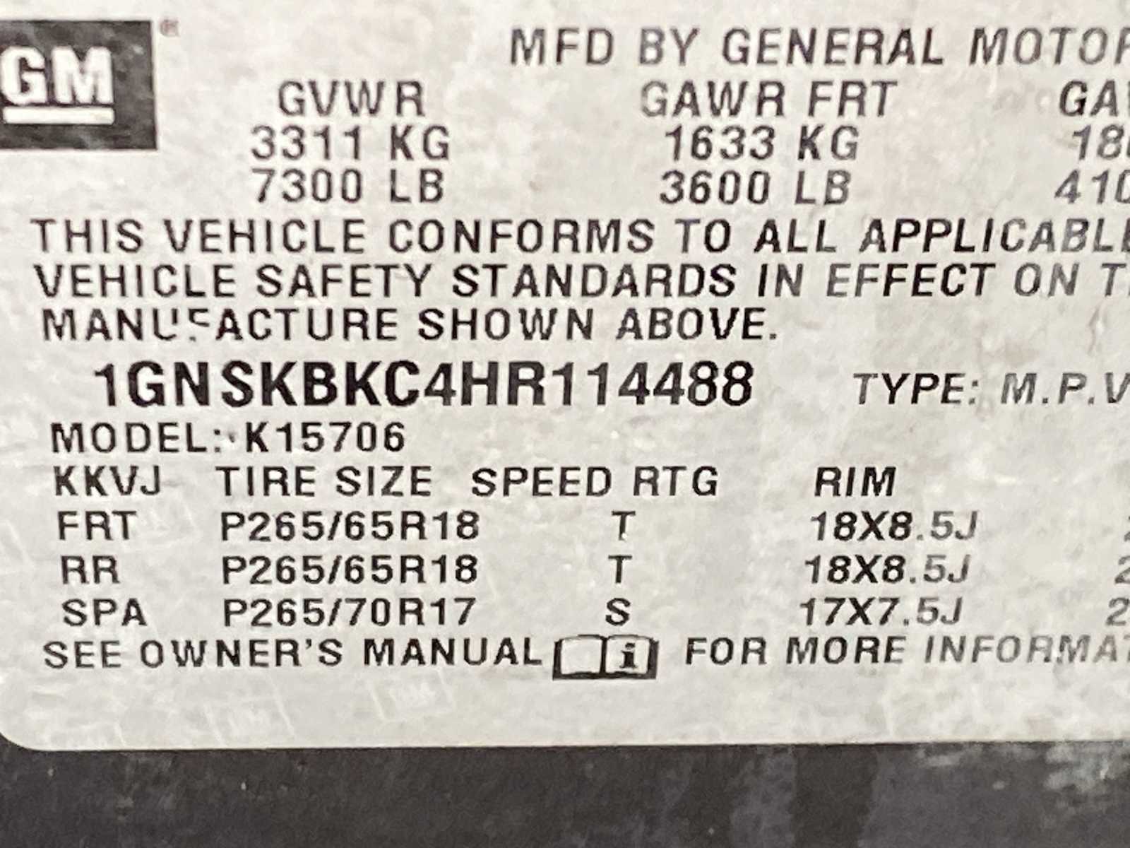 Thumbnail: 2017 Chevrolet Tahoe - 24