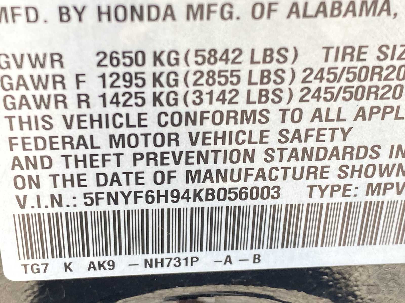 Thumbnail: 2019 Honda Pilot - 21
