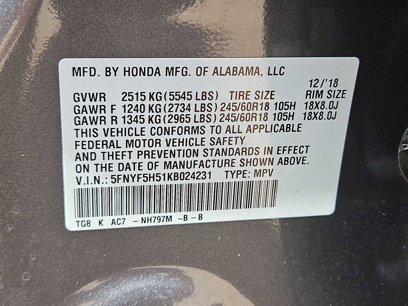 Thumbnail: 2019 Honda Pilot - 35