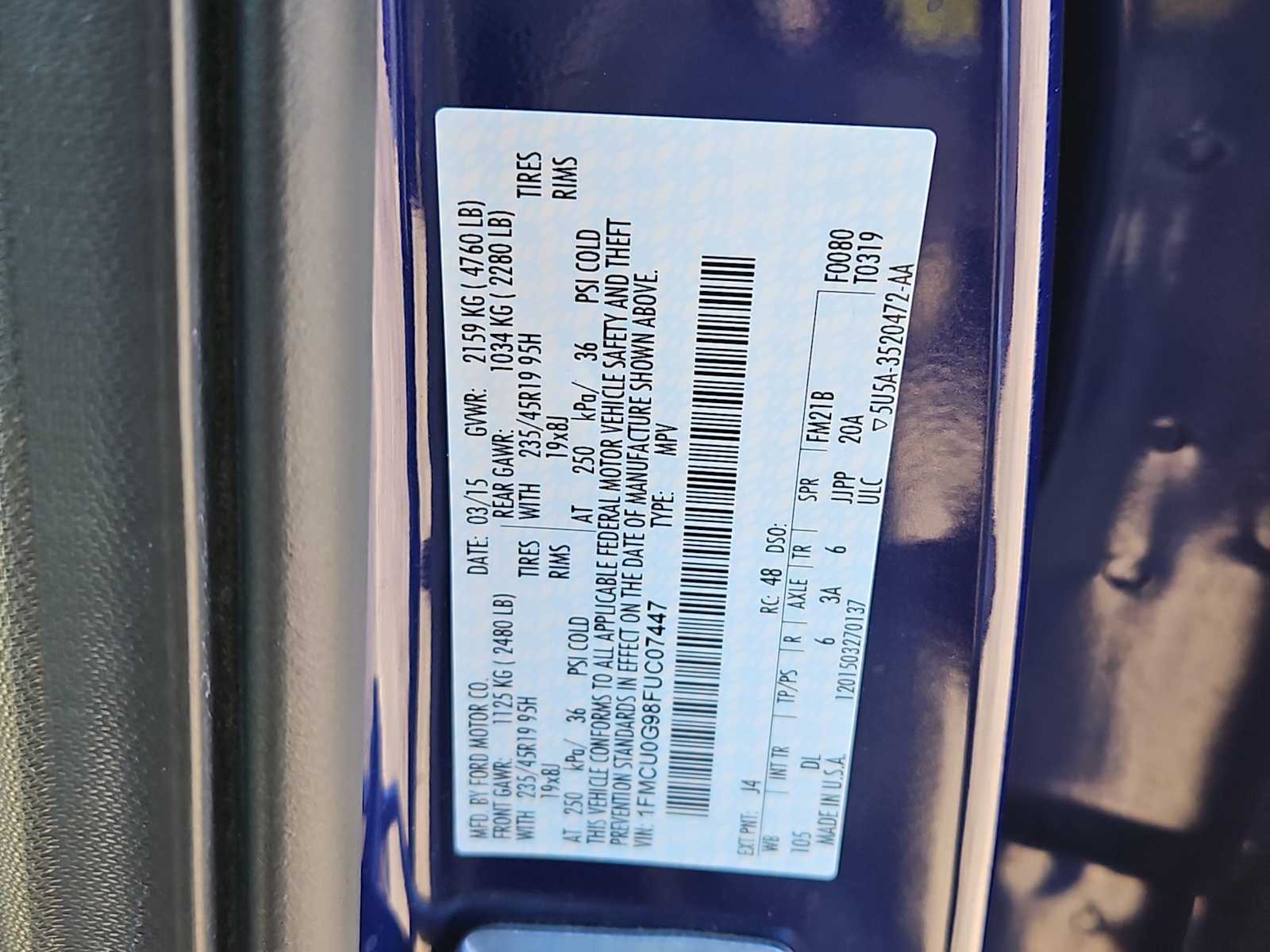 Thumbnail: 2015 Ford Escape - 37