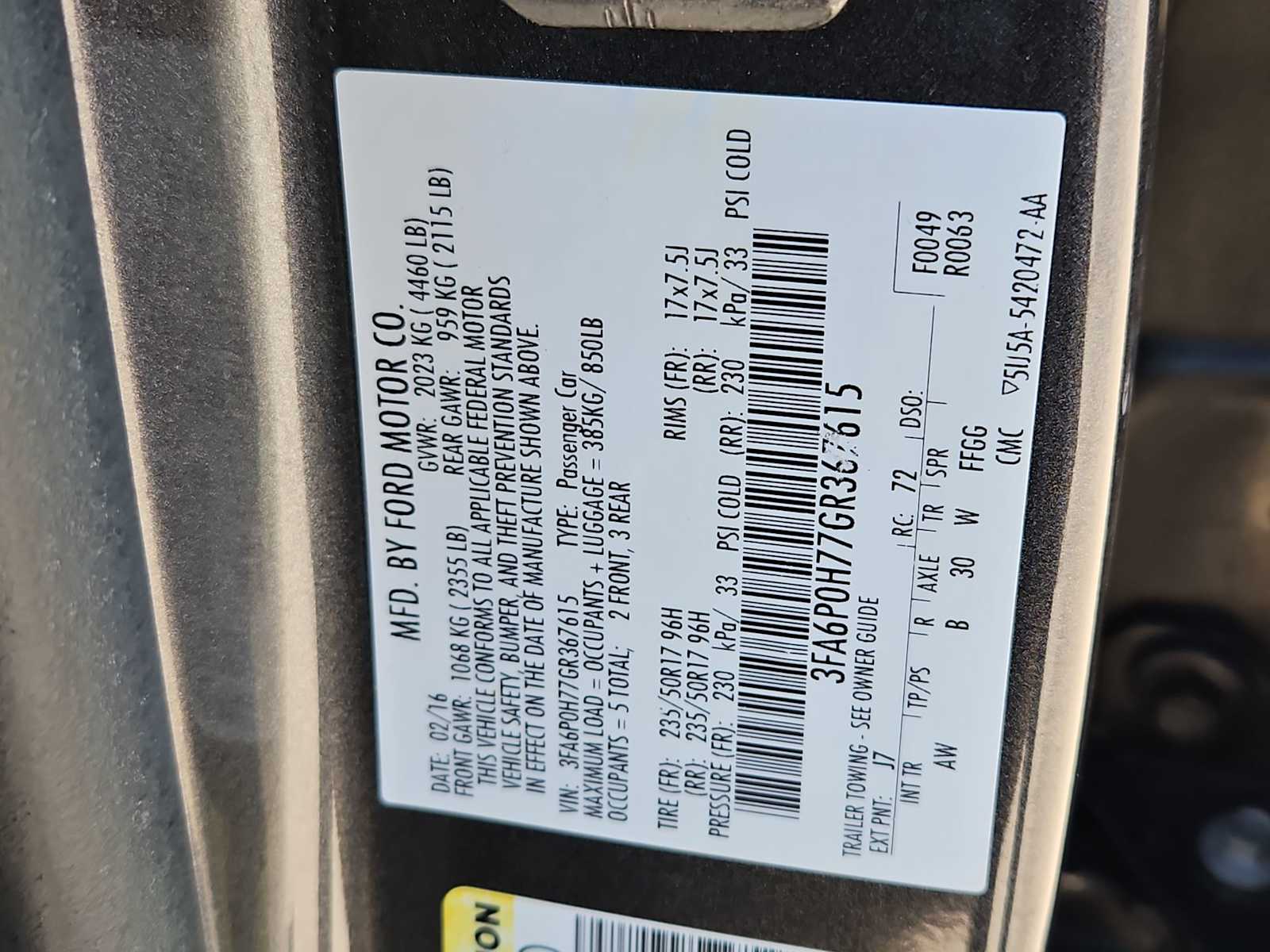 Thumbnail: 2016 Ford Fusion - 33