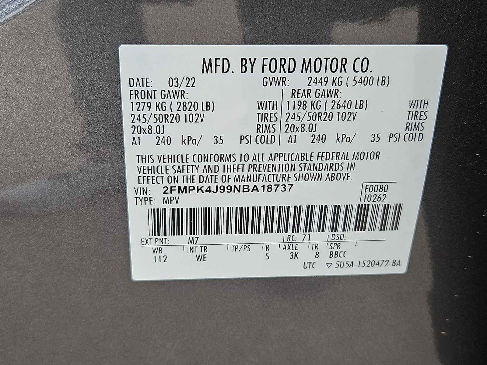 Thumbnail: 2022 Ford Edge - 32