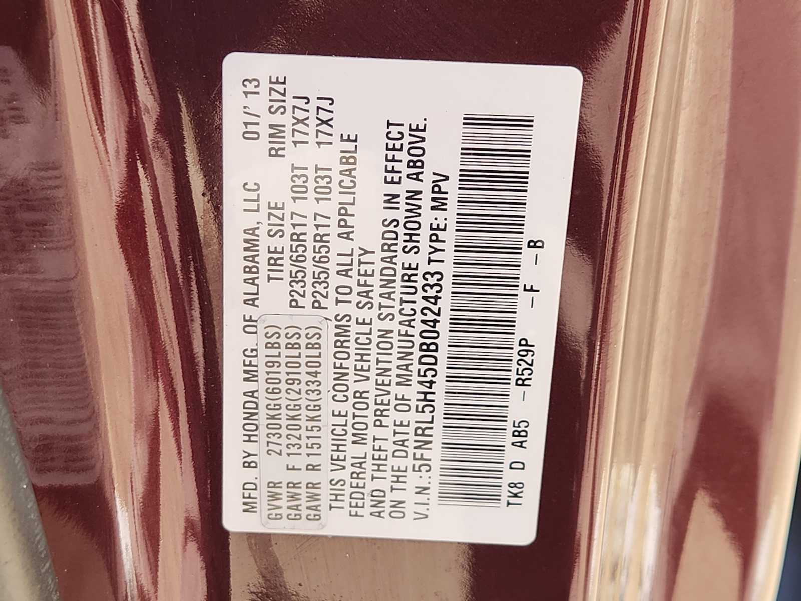 Thumbnail: 2013 Honda Odyssey - 22