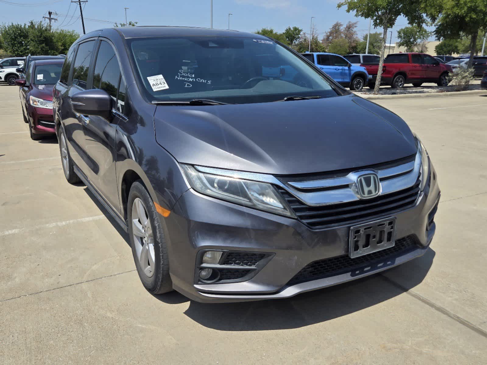 Certified 2020 Honda Odyssey EX-L with VIN 5FNRL6H73LB008411 for sale in Rockwall, TX