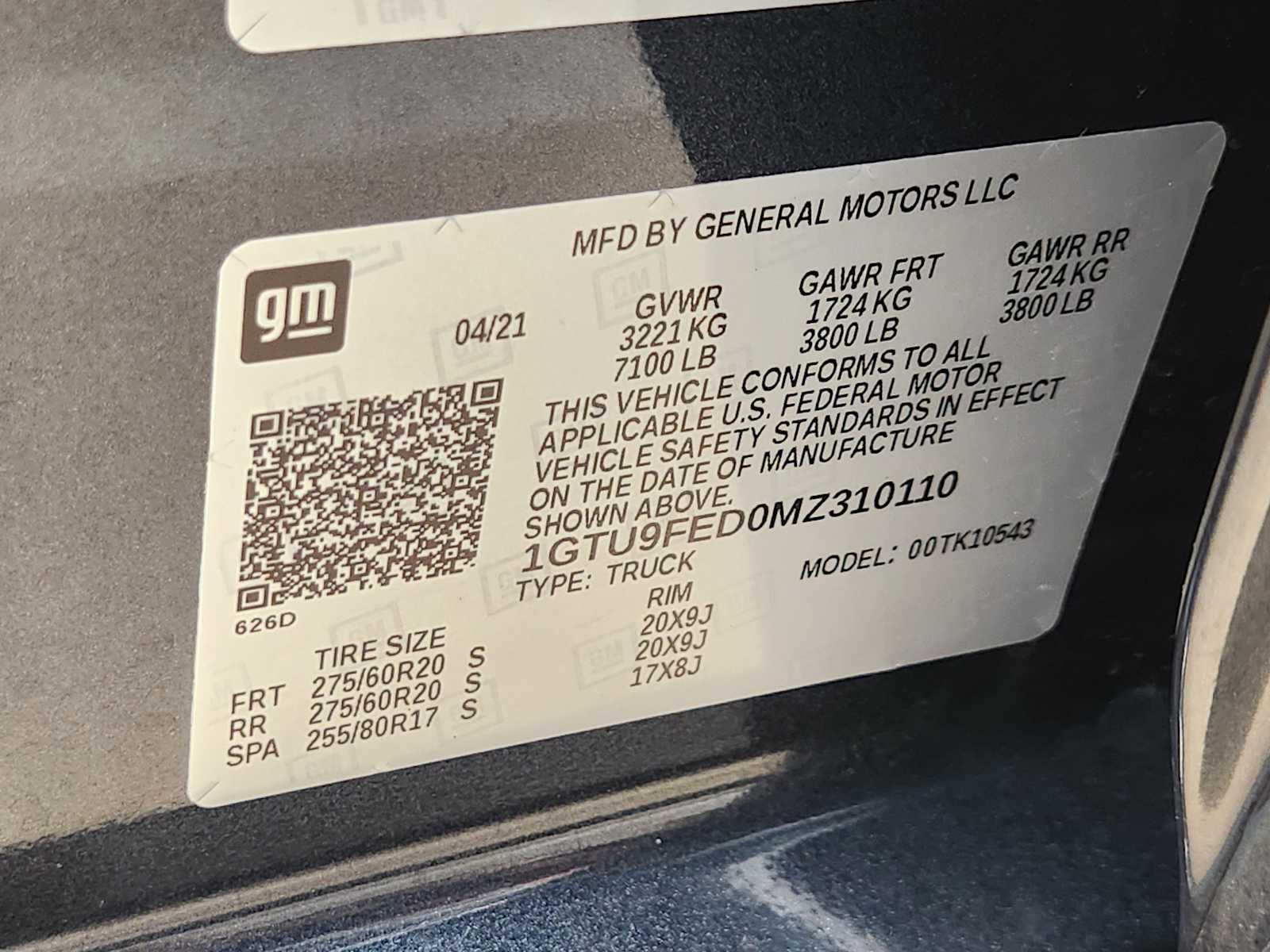 Thumbnail: 2021 GMC Sierra 1500 - 21