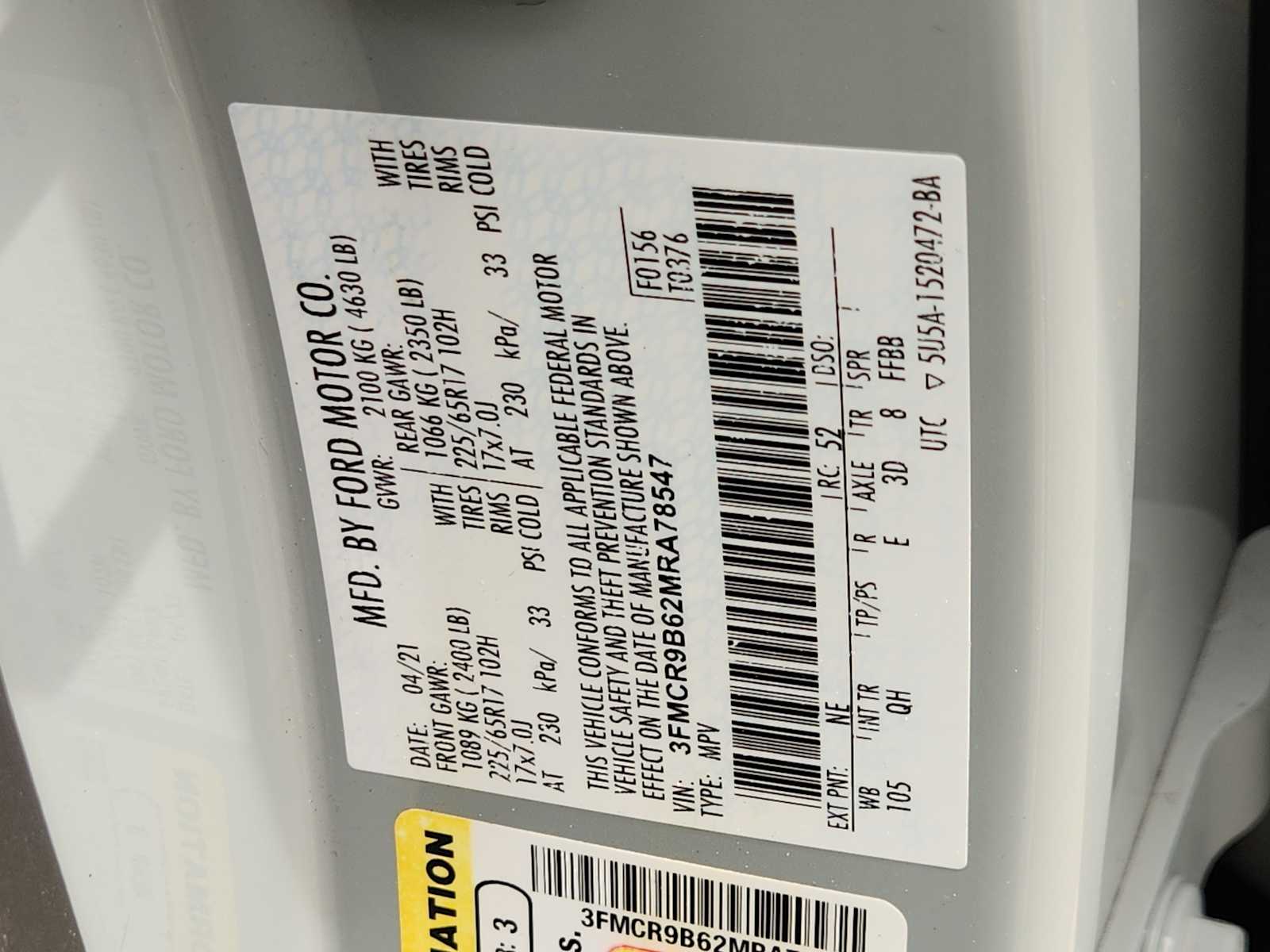 Thumbnail: 2021 Ford Bronco Sport - 21