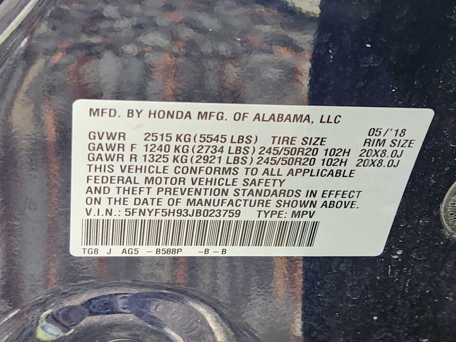 Thumbnail: 2018 Honda Pilot - 22