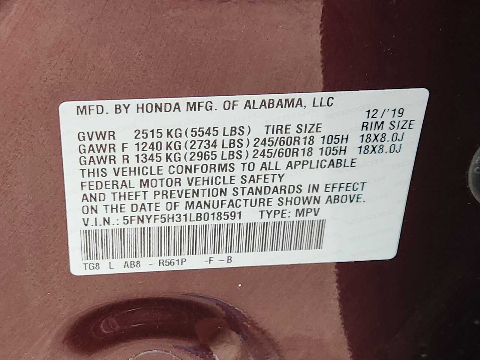 Thumbnail: 2020 Honda Pilot - 22