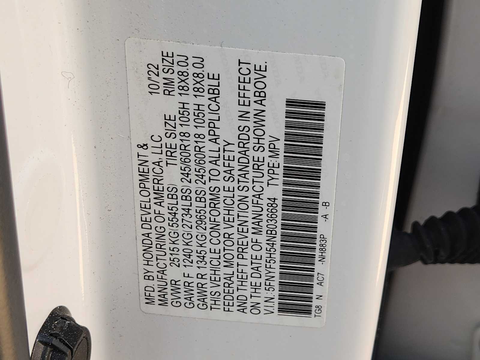 Thumbnail: 2022 Honda Pilot - 23