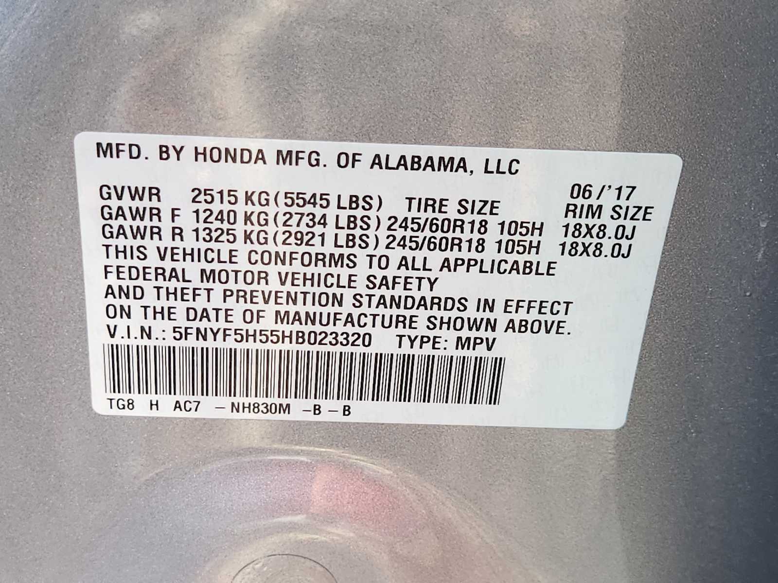 Thumbnail: 2017 Honda Pilot - 22