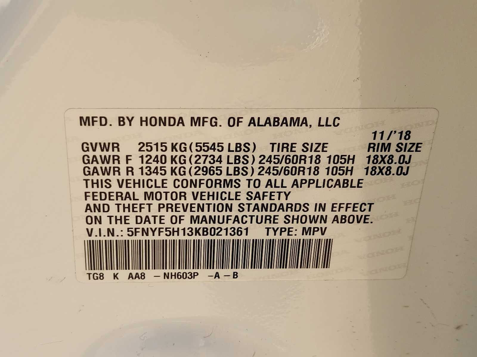 Thumbnail: 2019 Honda Pilot - 22