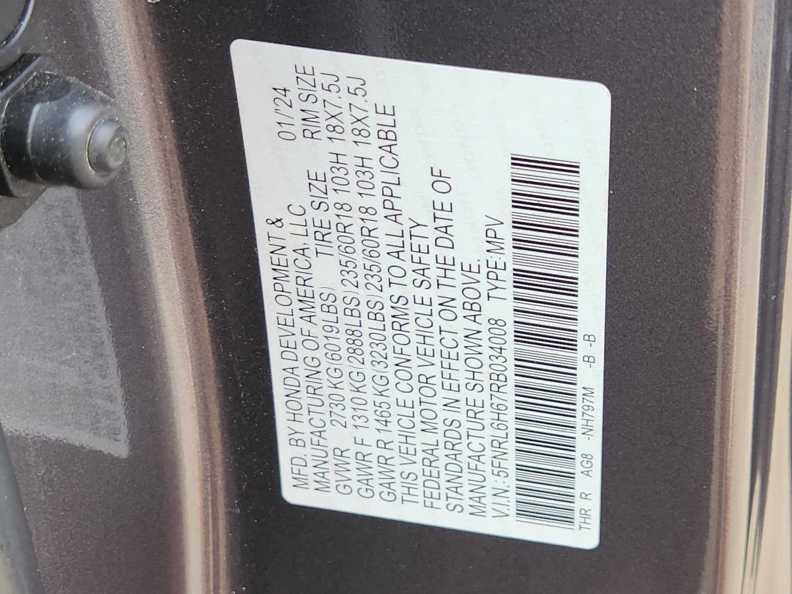 Thumbnail: 2024 Honda Odyssey - 22