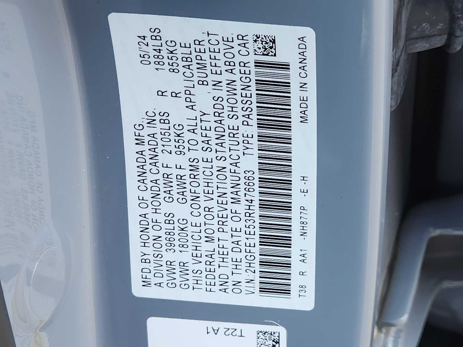 Thumbnail: 2024 Honda Civic - 21