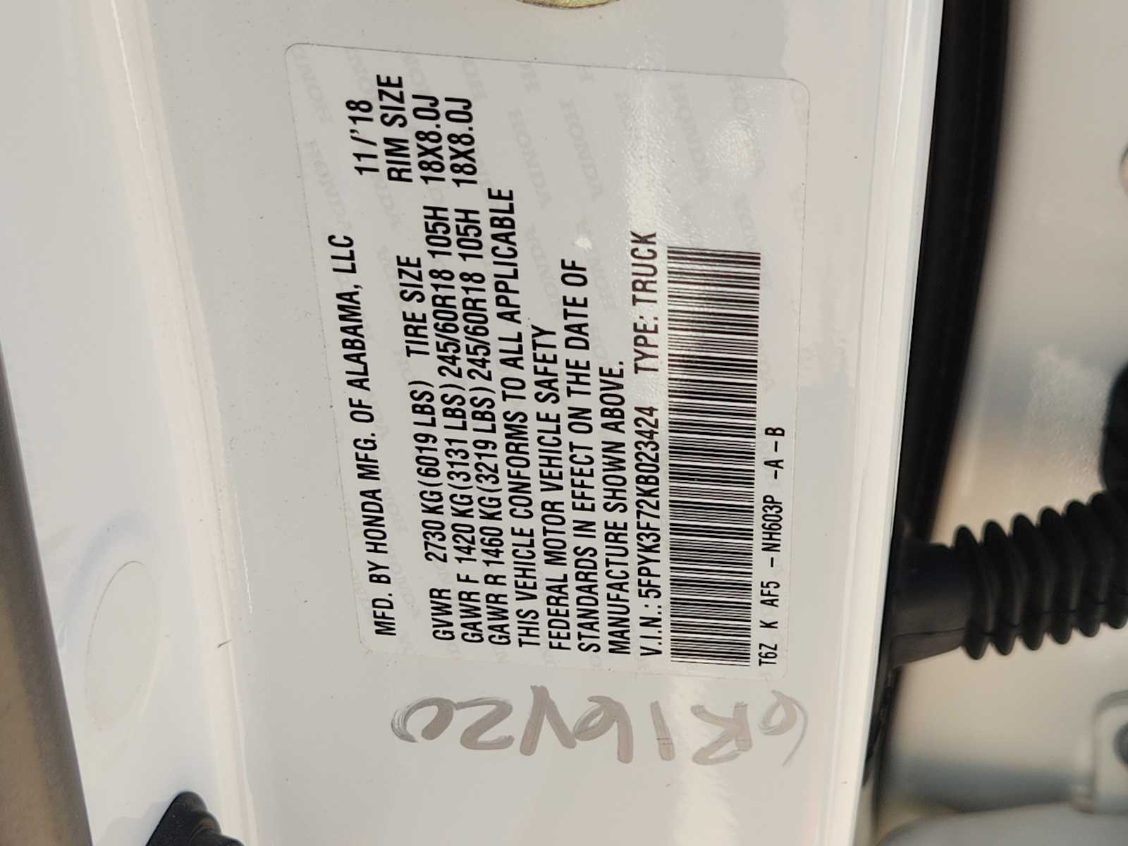 Thumbnail: 2019 Honda Ridgeline - 20