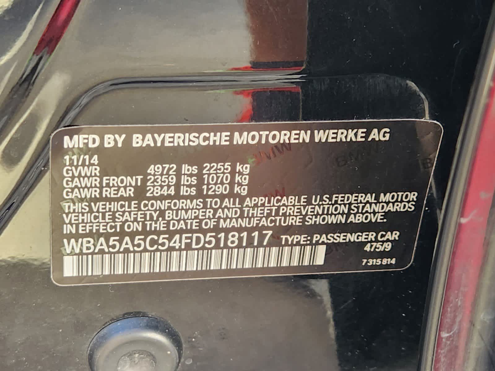 Thumbnail: 2015 BMW 5 Series - 21
