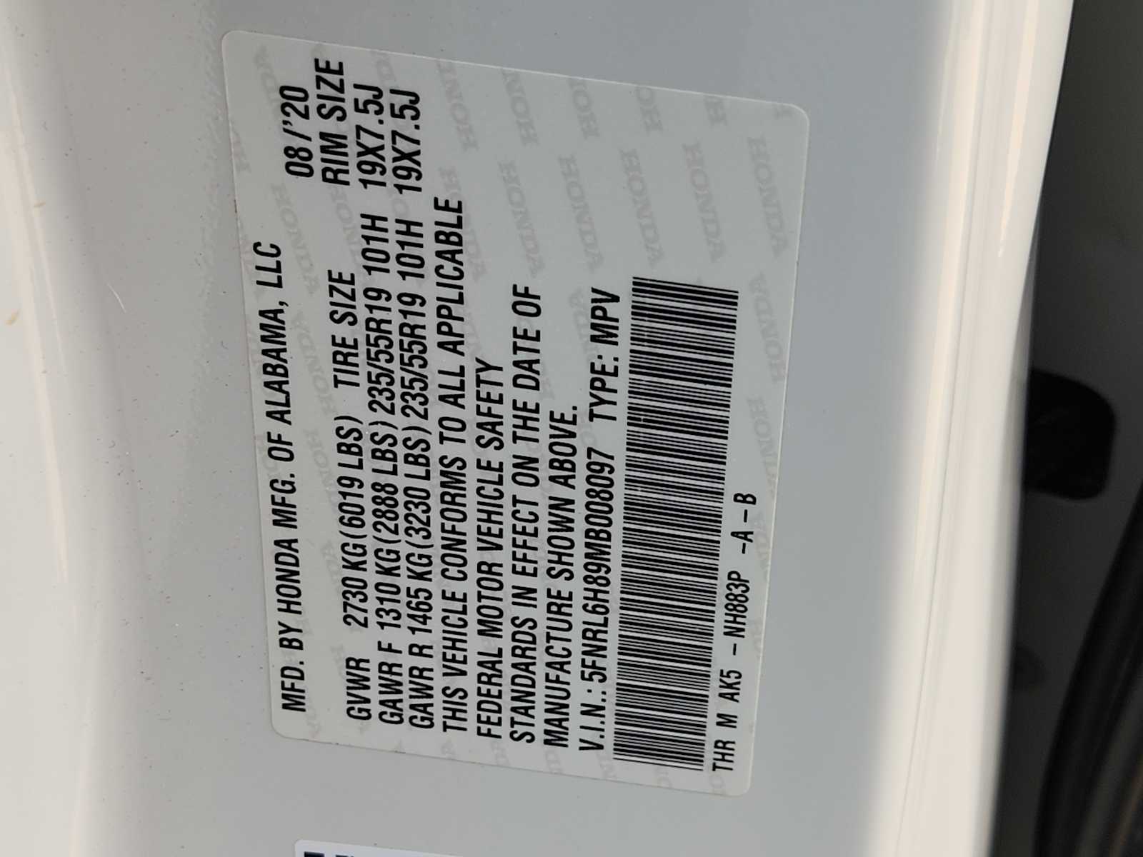 Thumbnail: 2021 Honda Odyssey - 21