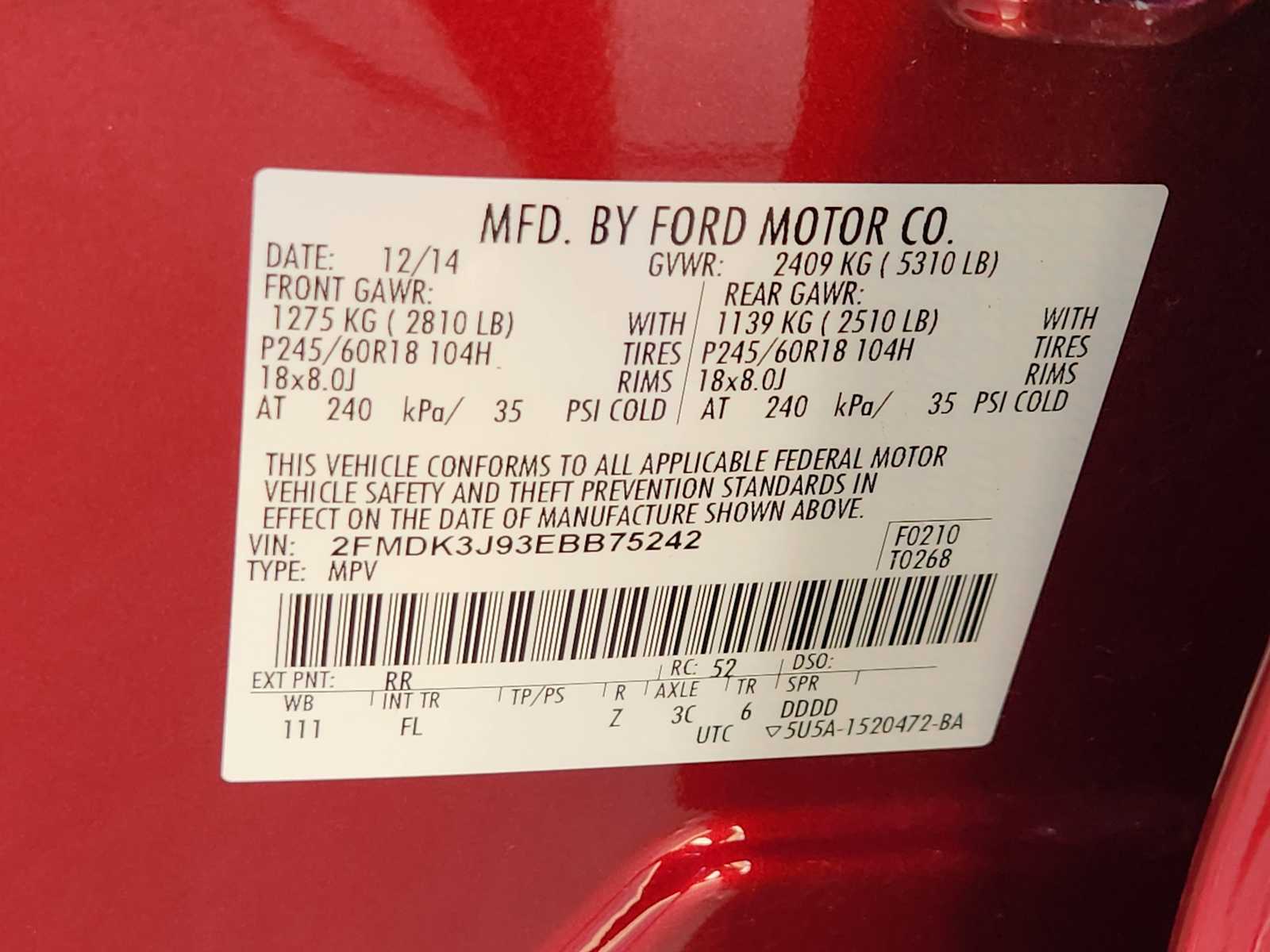 Thumbnail: 2014 Ford Edge - 20