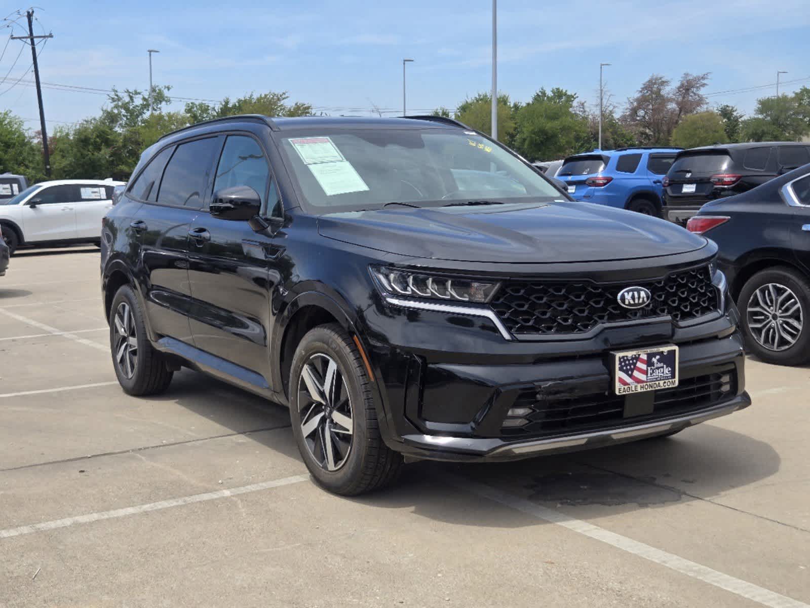 Used 2021 Kia Sorento EX with VIN 5XYRH4LF5MG071329 for sale in Rockwall, TX