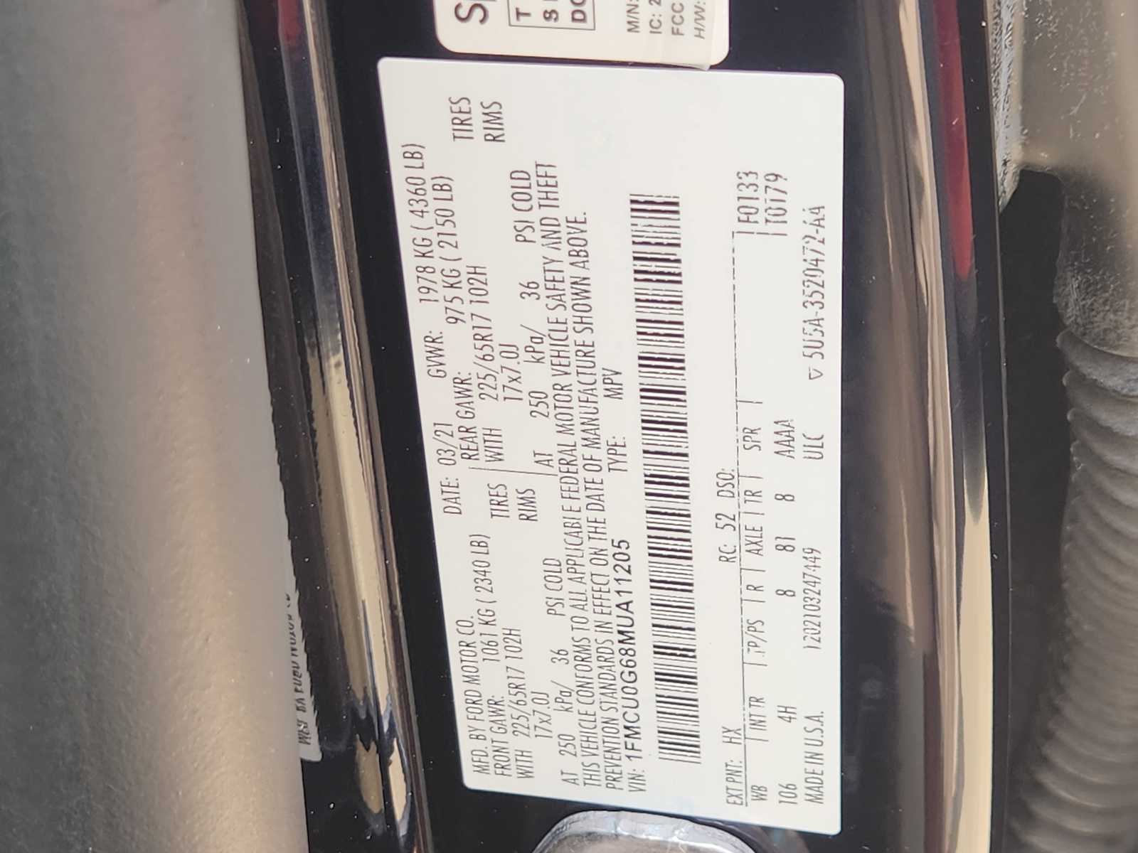 Thumbnail: 2021 Ford Escape - 21