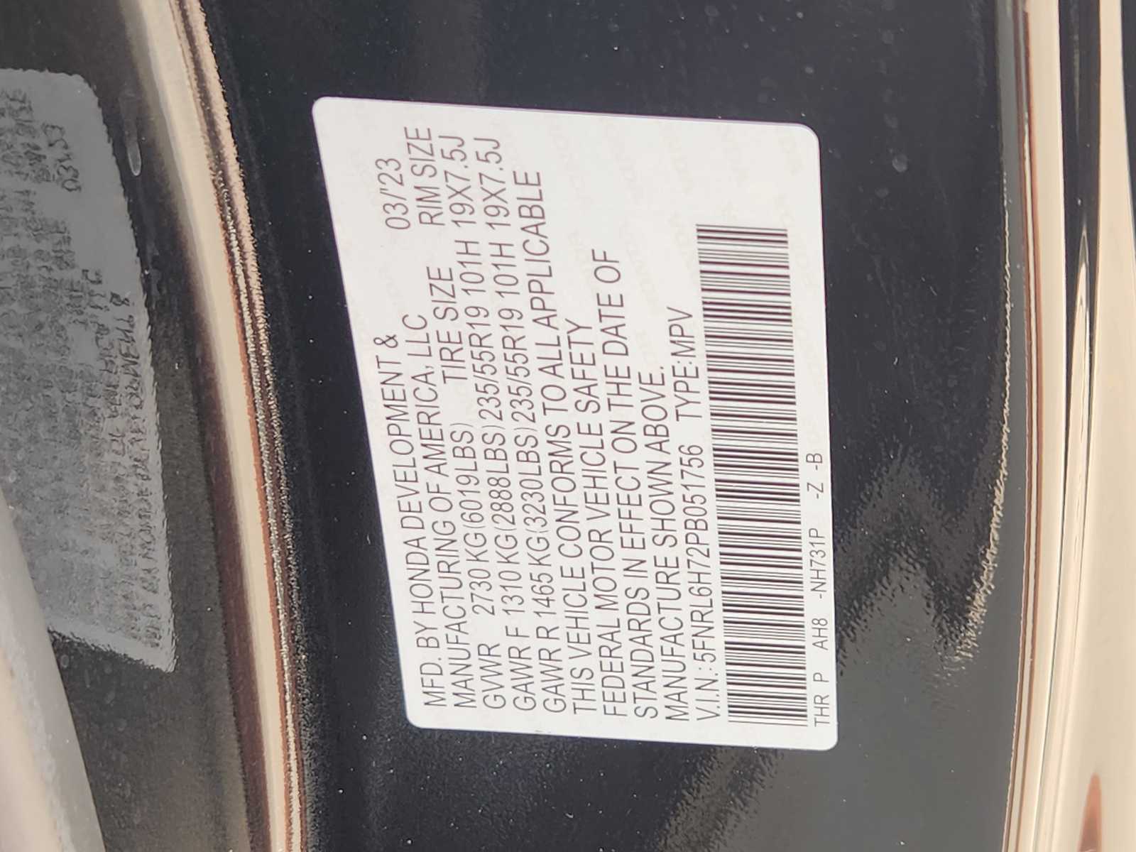 Thumbnail: 2023 Honda Odyssey - 22