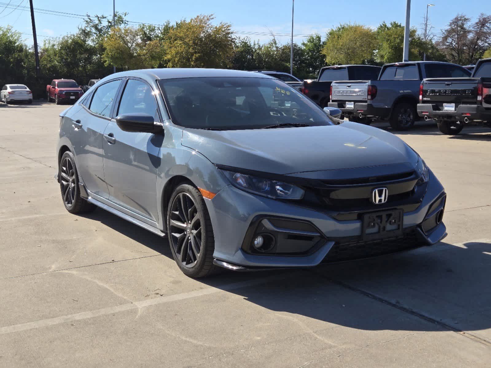 Certified 2020 Honda Civic Hatchback Sport with VIN SHHFK7H41LU416020 for sale in Rockwall, TX