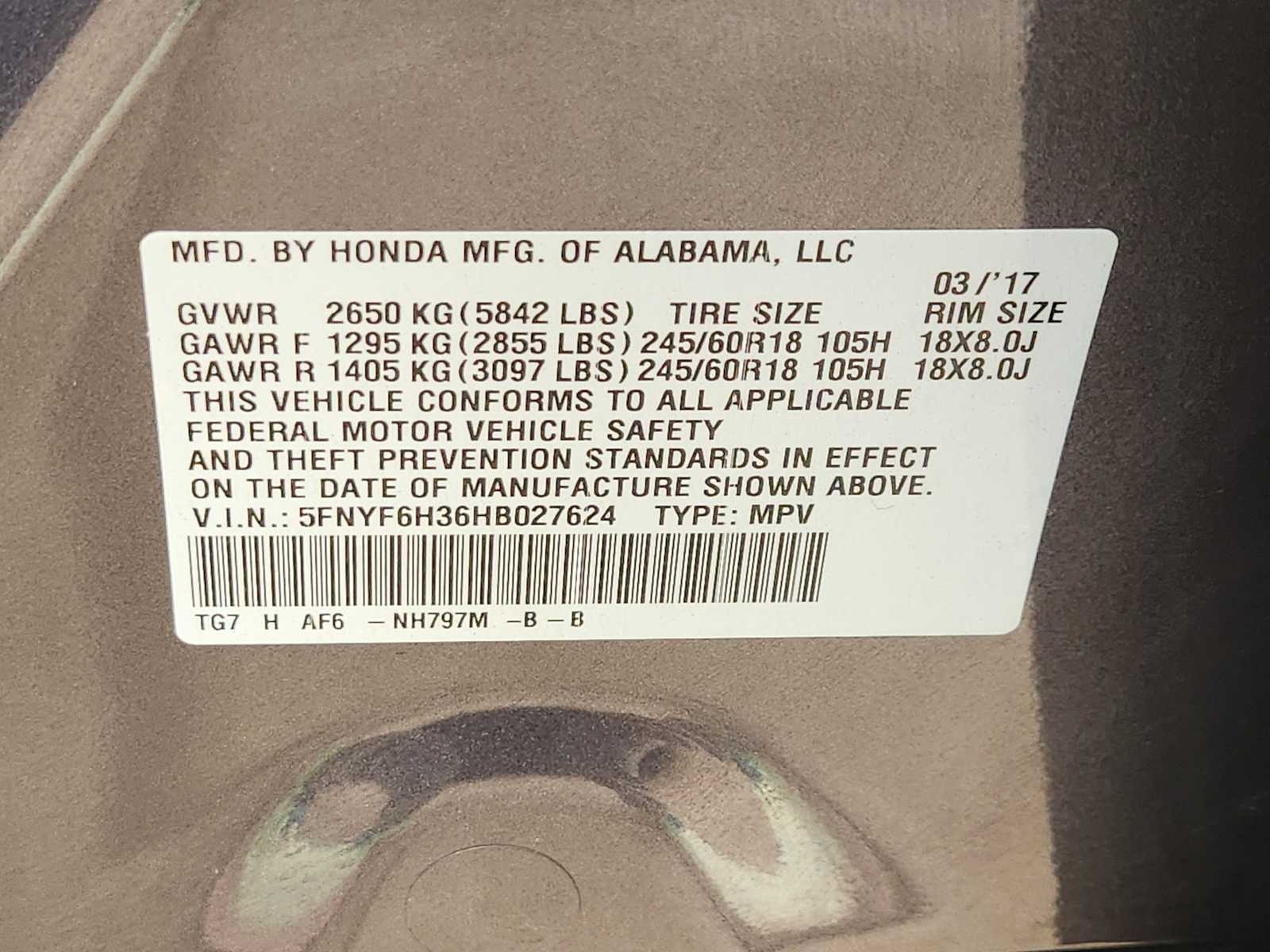 Thumbnail: 2017 Honda Pilot - 21