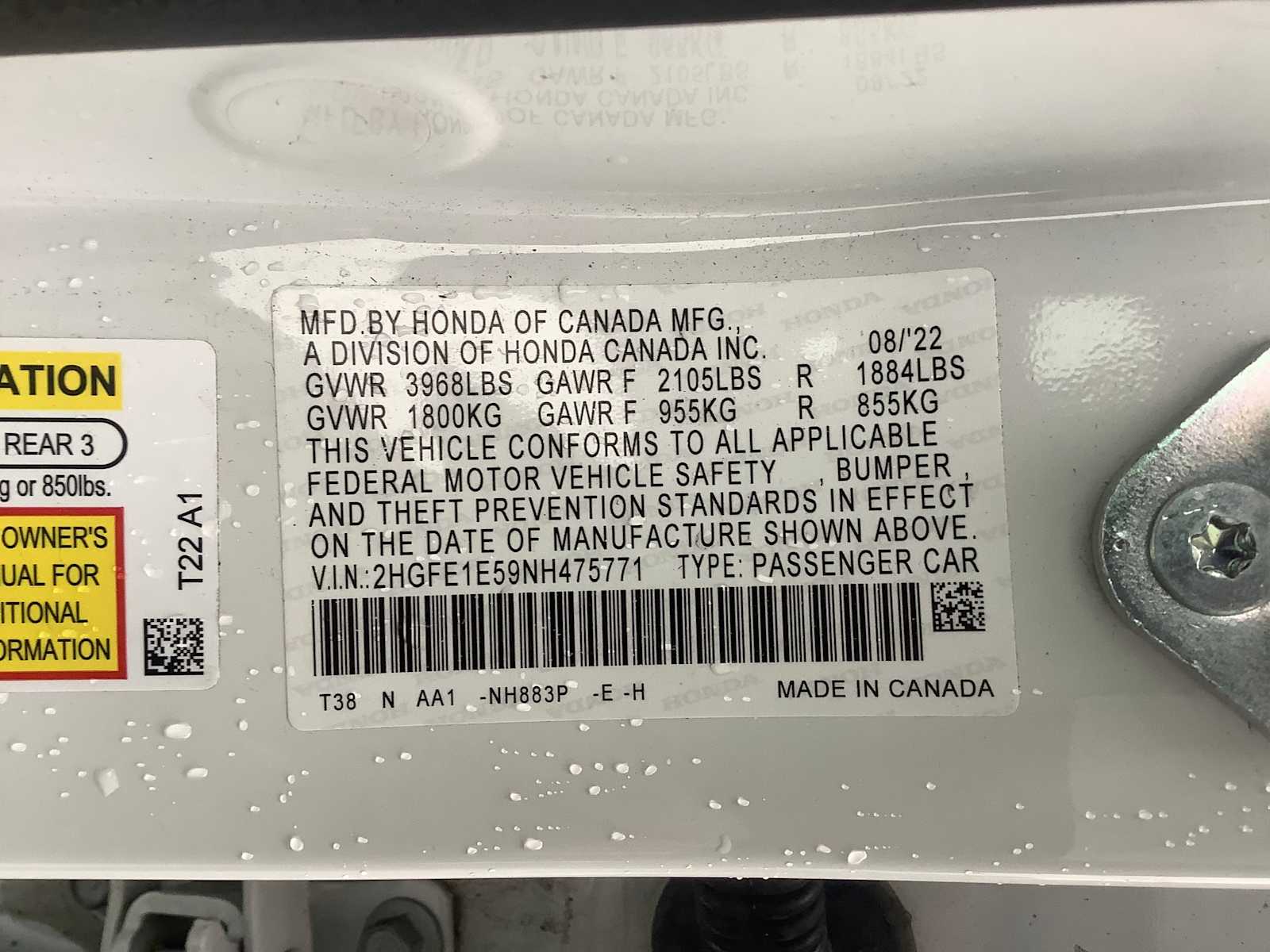 Thumbnail: 2022 Honda Civic - 22