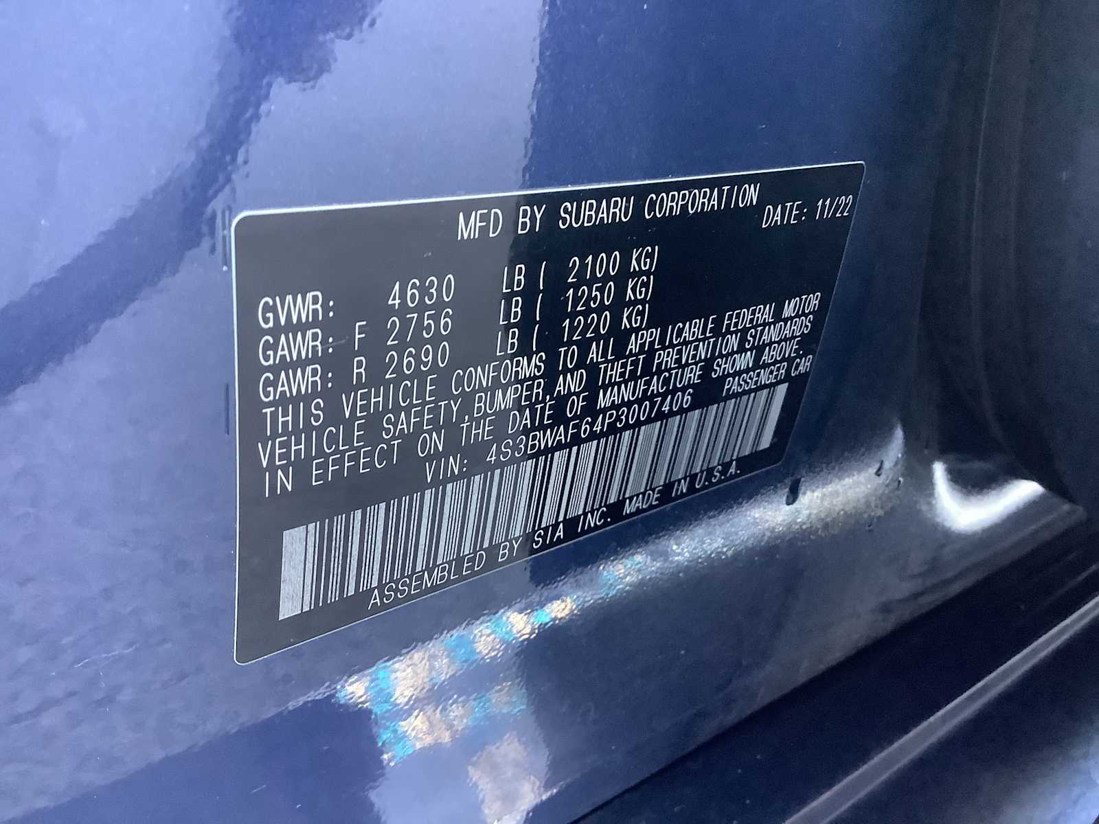 2023 Subaru Legacy Premium 20