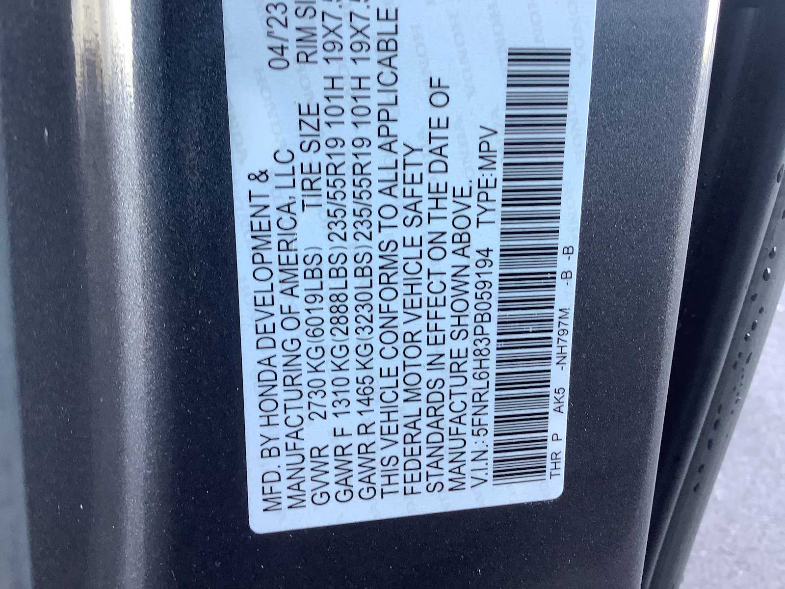 2023 Honda Odyssey Touring - Photo 21