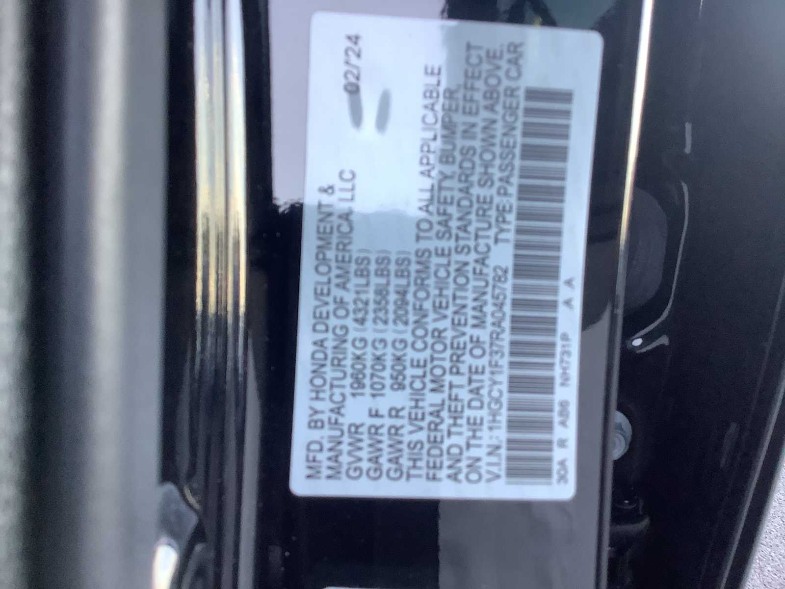 2024 Honda Accord EX 21