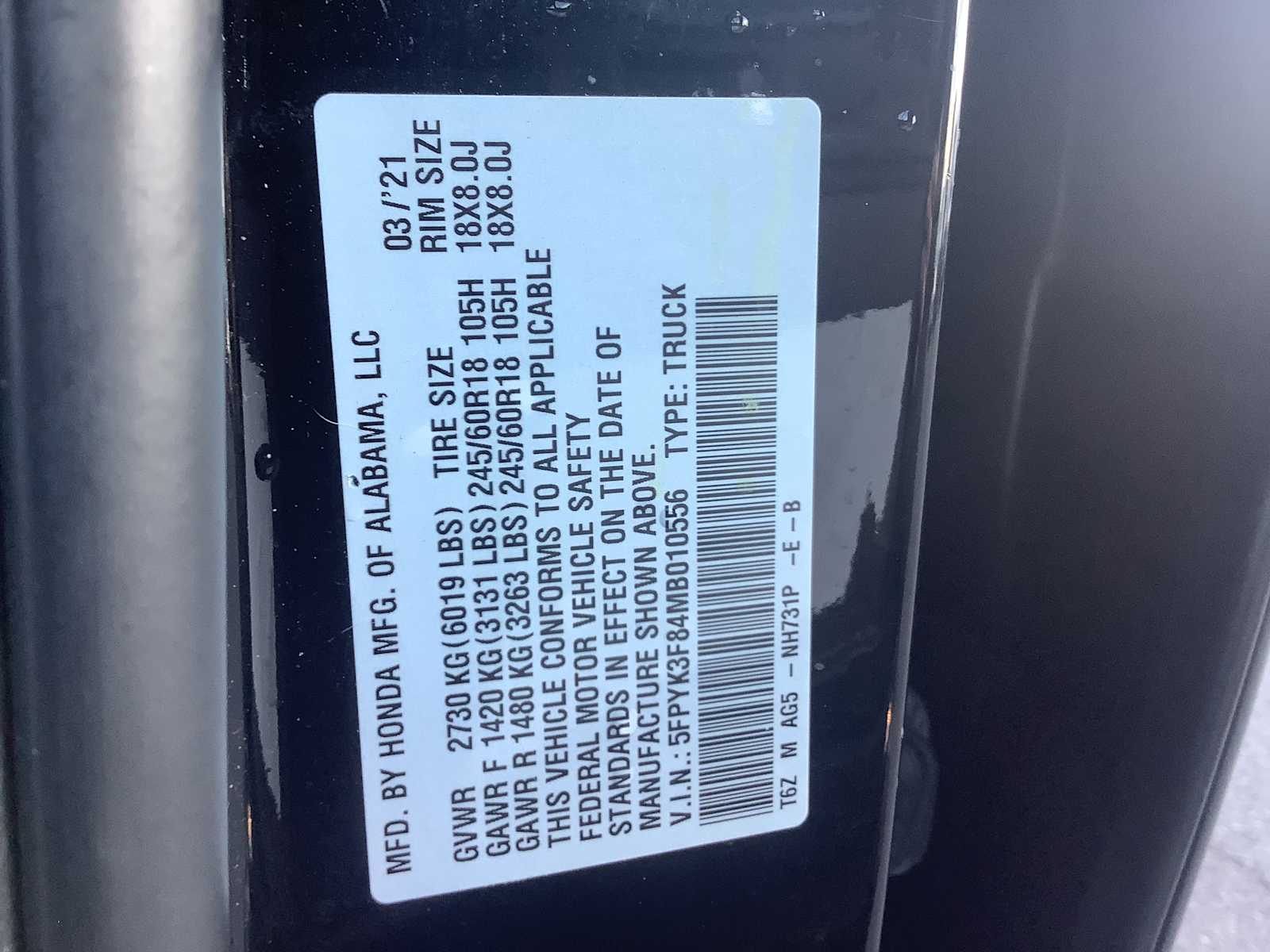 Thumbnail: 2021 Honda Ridgeline - 21