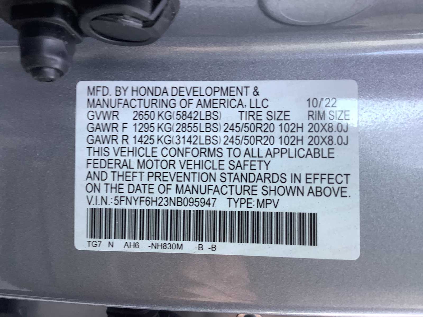2022 Honda Pilot SE - Photo 22