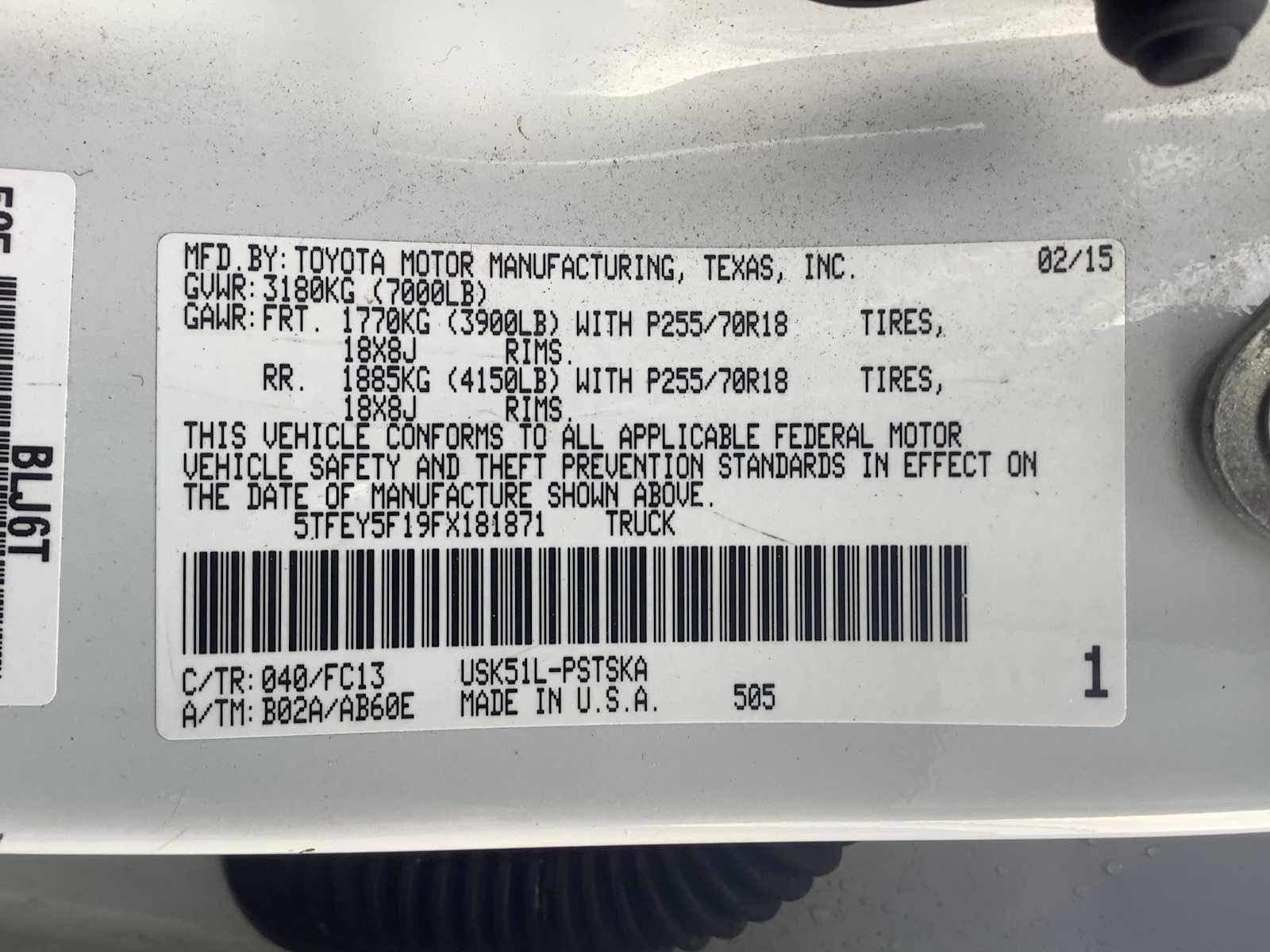 Thumbnail: 2015 Toyota Tundra - 22