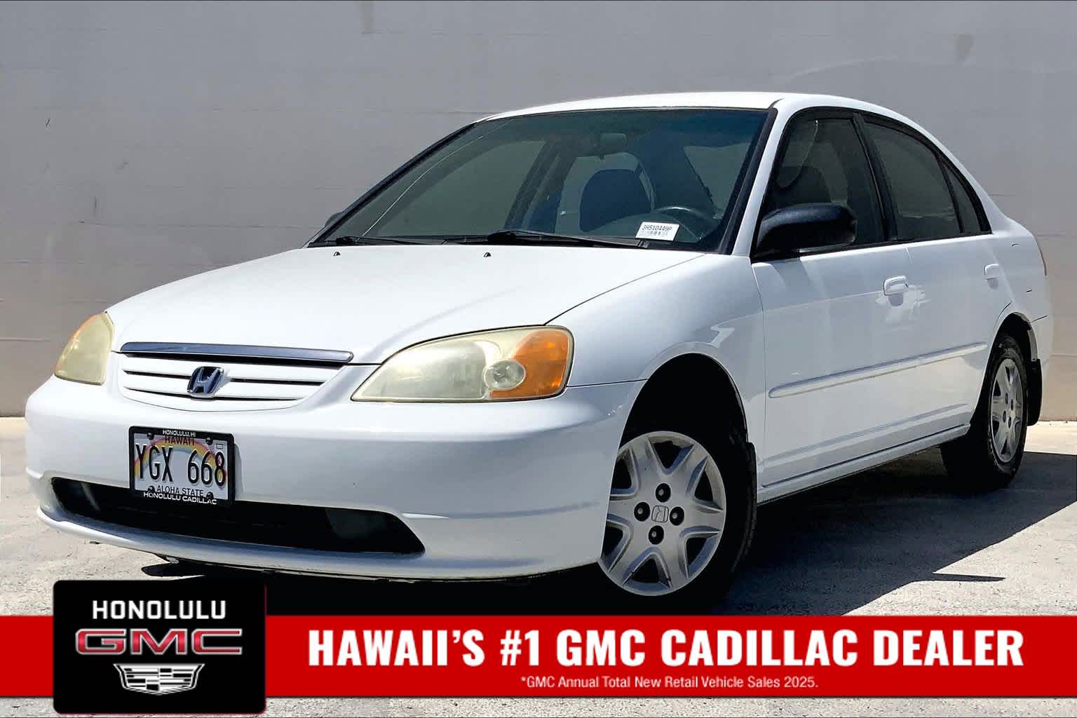Used 2003 Honda Civic LX with VIN 2HGES16553H510449 for sale in Honolulu, HI