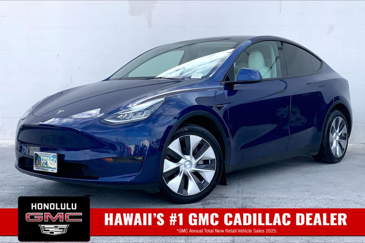 Used 2021 Tesla Model Y Long Range with VIN 5YJYGDEEXMF216357 for sale in Honolulu, HI