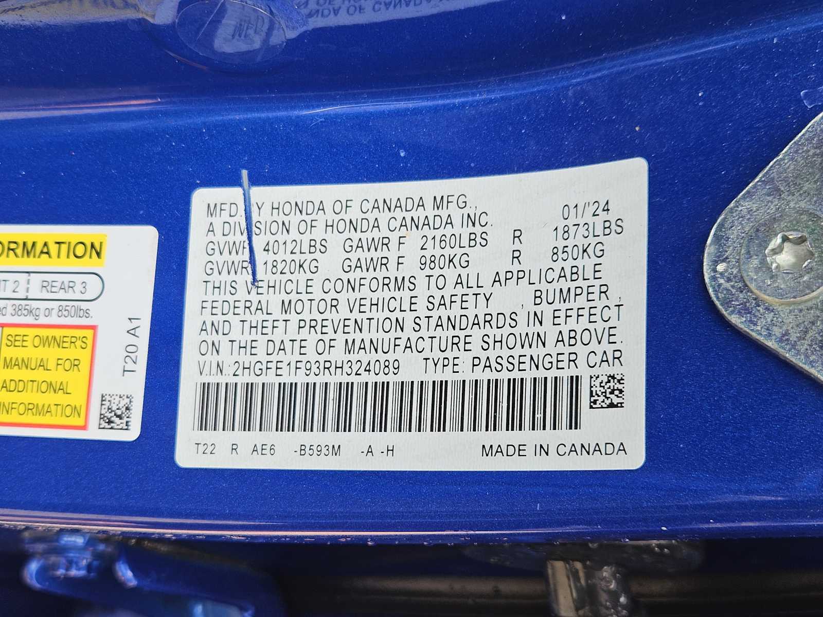 Thumbnail: 2024 Honda Civic - 33