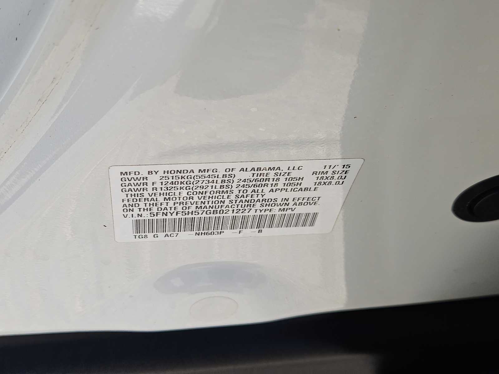 Thumbnail: 2016 Honda Pilot - 32