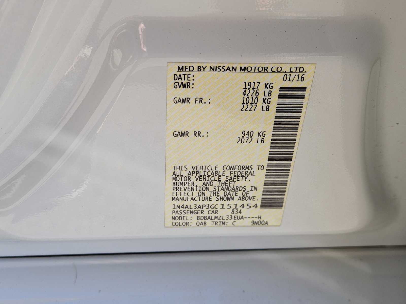 Thumbnail: 2016 Nissan Altima - 34